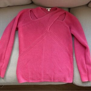 COS Vibrant Pink Crew Neck Sweater